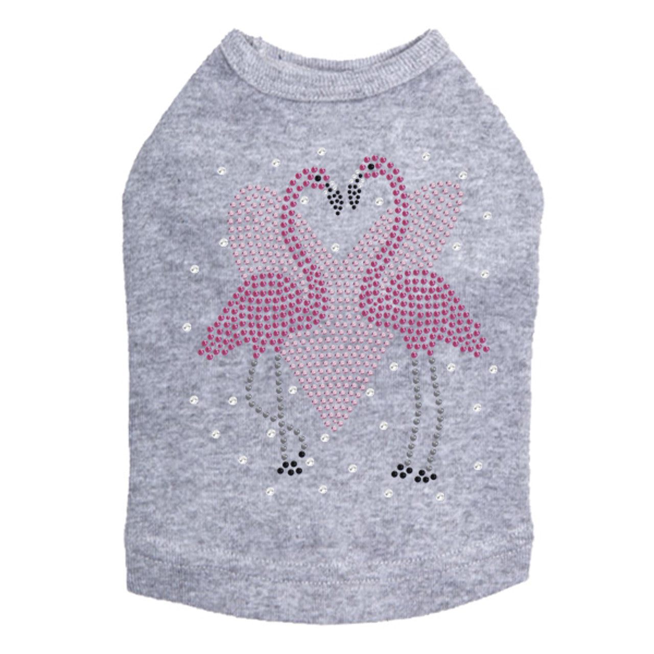 Flamingos with Heart- Dog Tank