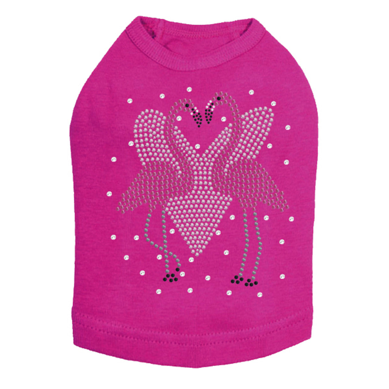 Flamingos with Heart- Dog Tank