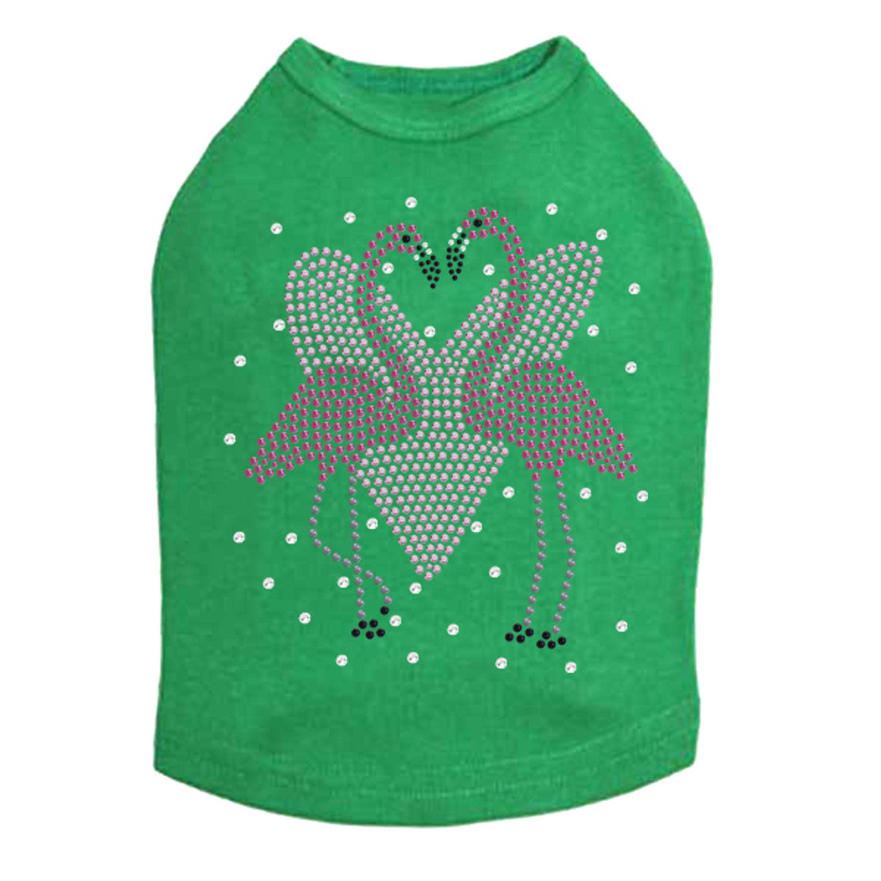 Flamingos with Heart- Dog Tank