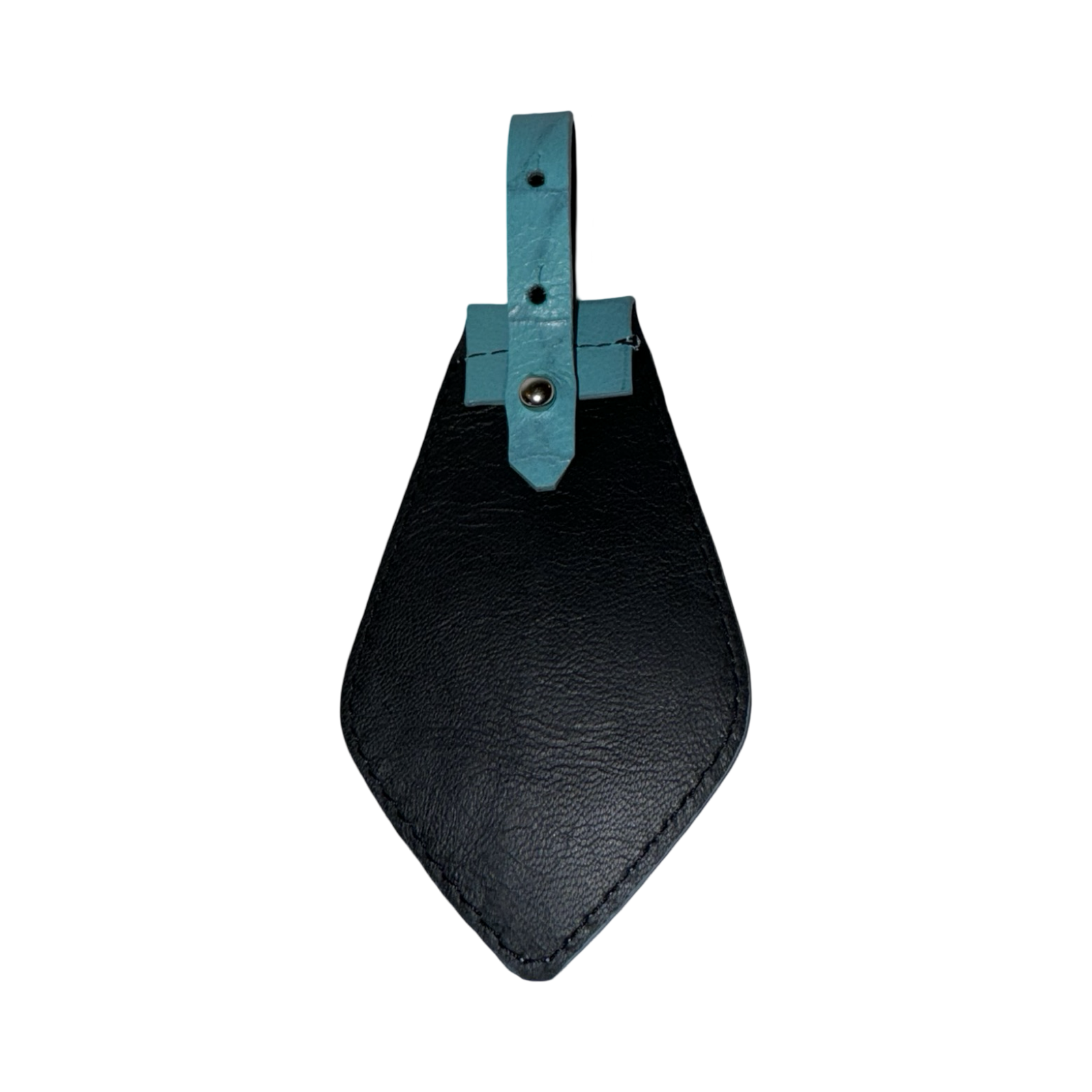 Allysa Payne The Tiffany Collection Turquoise Blue Embossed Croc Italian Leather Tie
