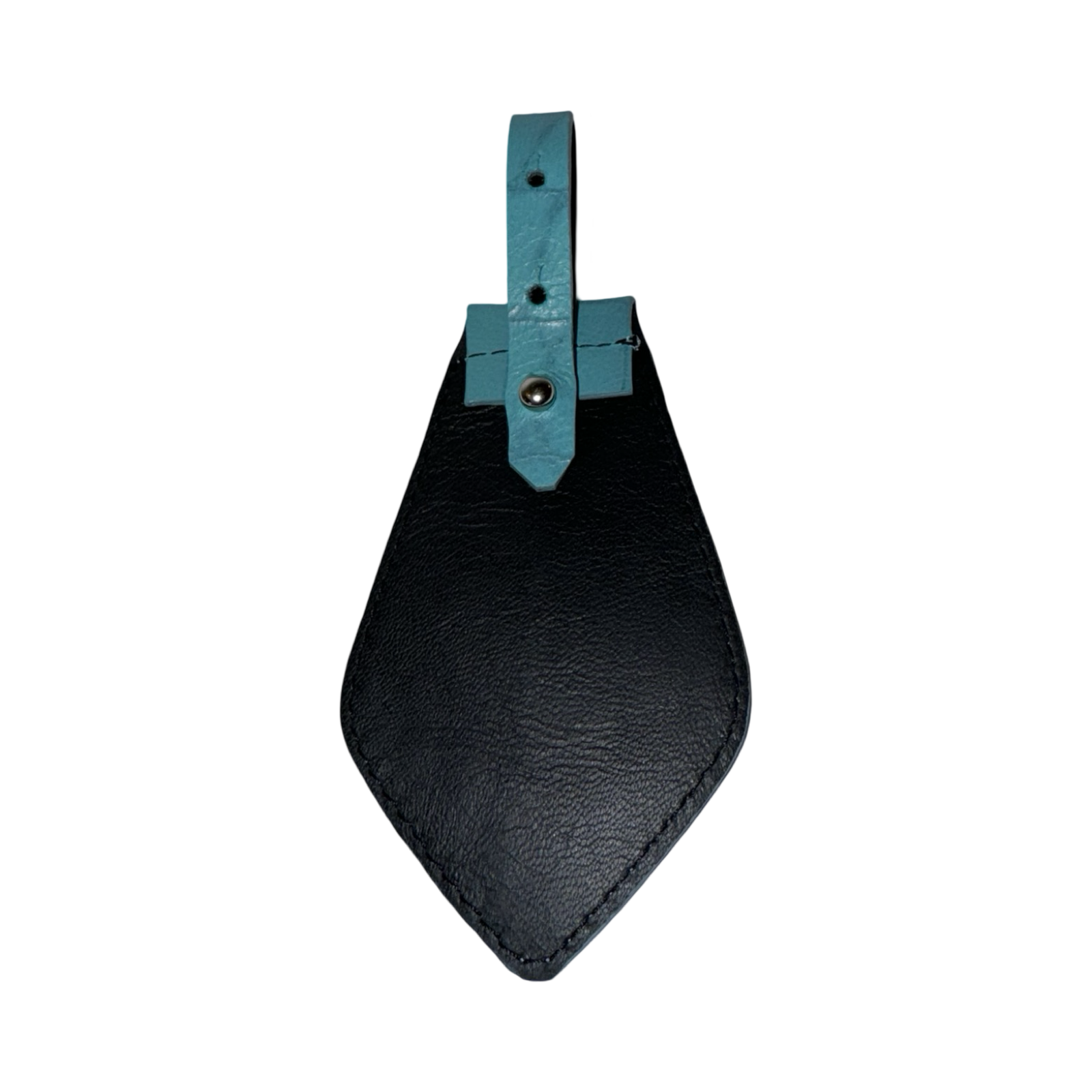 Allysa Payne The Tiffany Collection Turquoise Blue Embossed Croc Italian Leather Tie