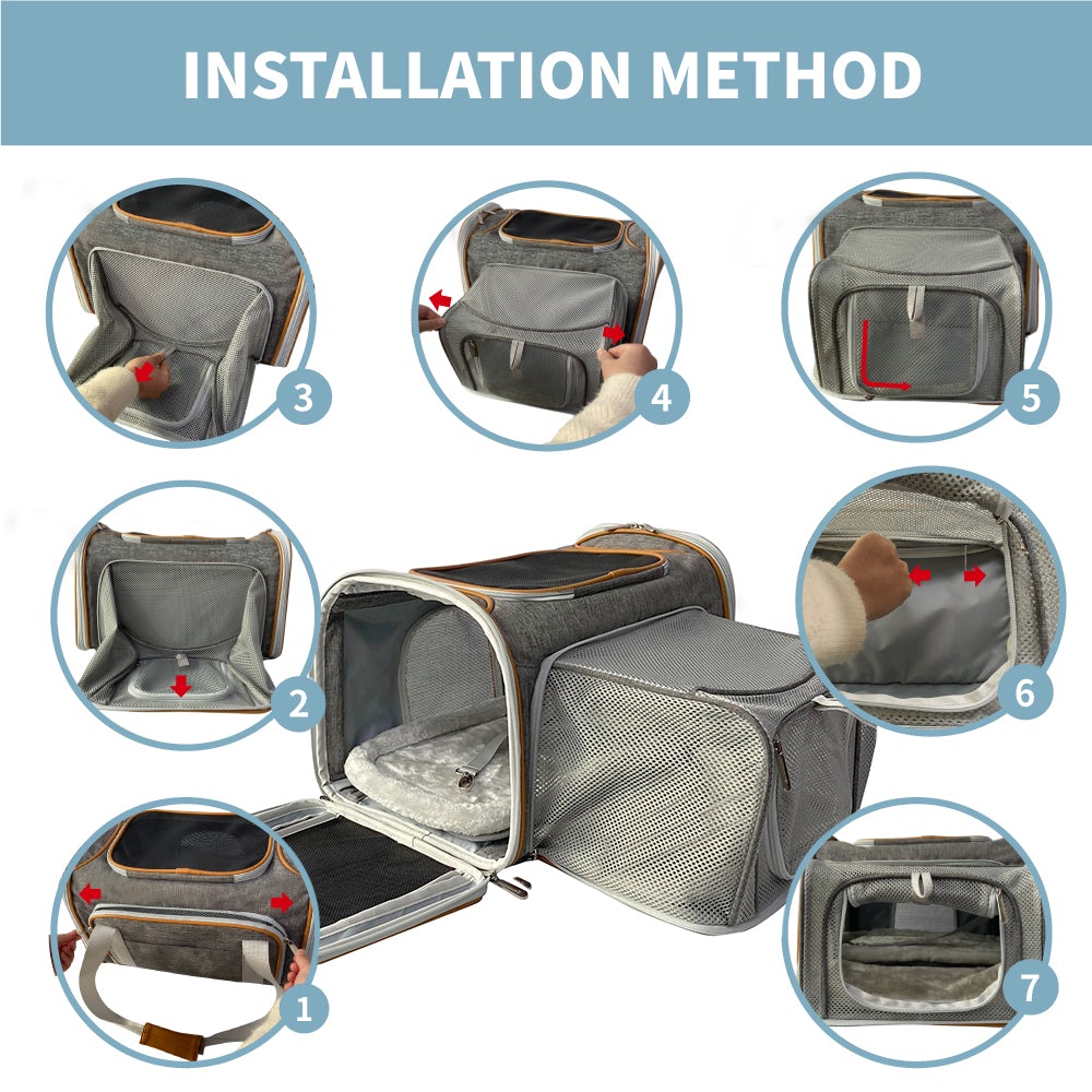 Mr. Peanuts Platinum Series Expandable Pet Carrier