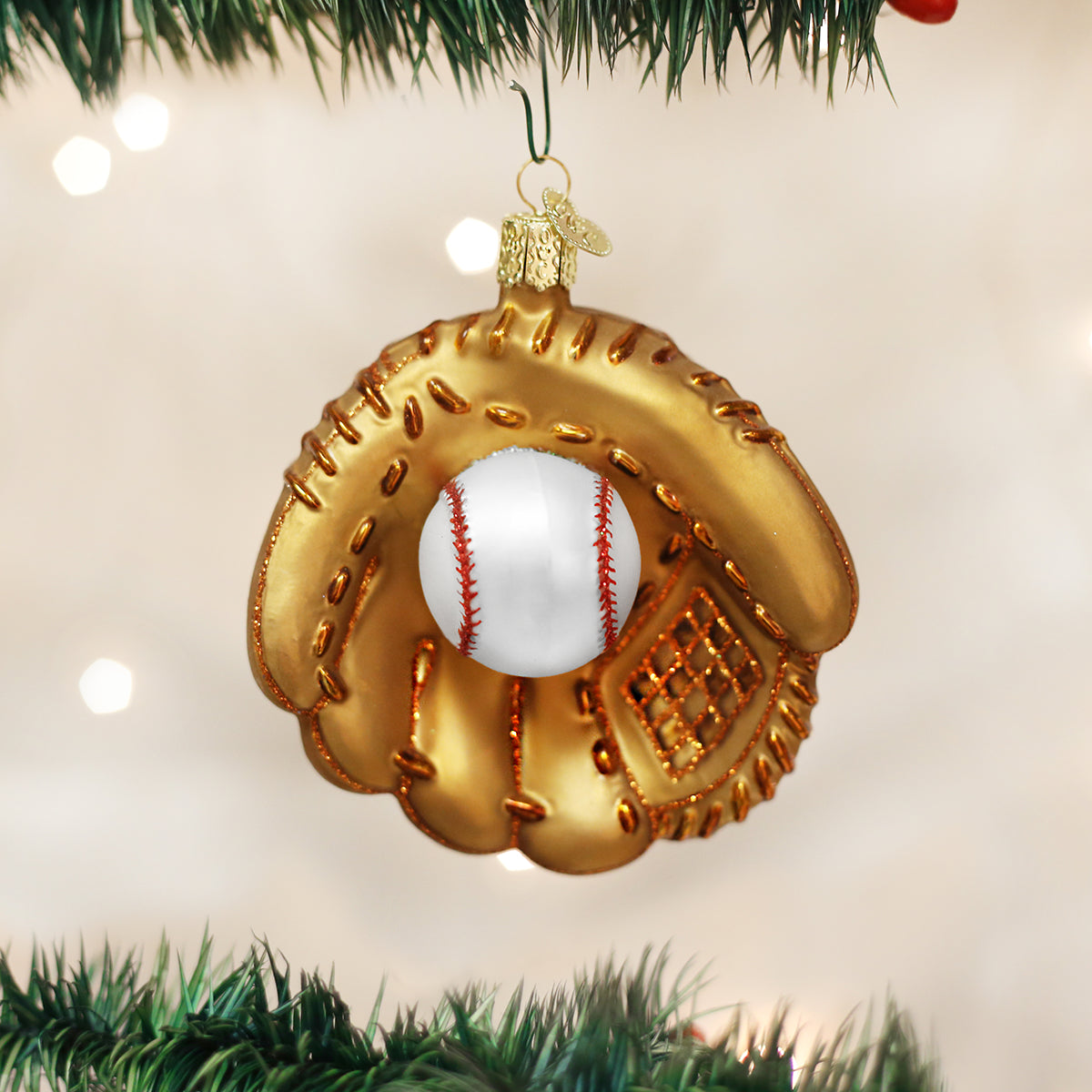 Old World Christmas: Baseball Mitt Christmas Ornament