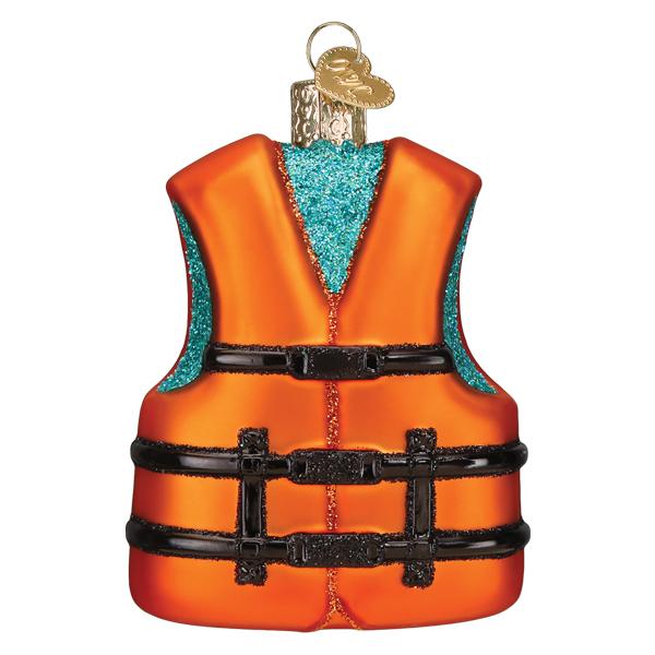 Old World Christmas: Life Jacket Christmas Ornament