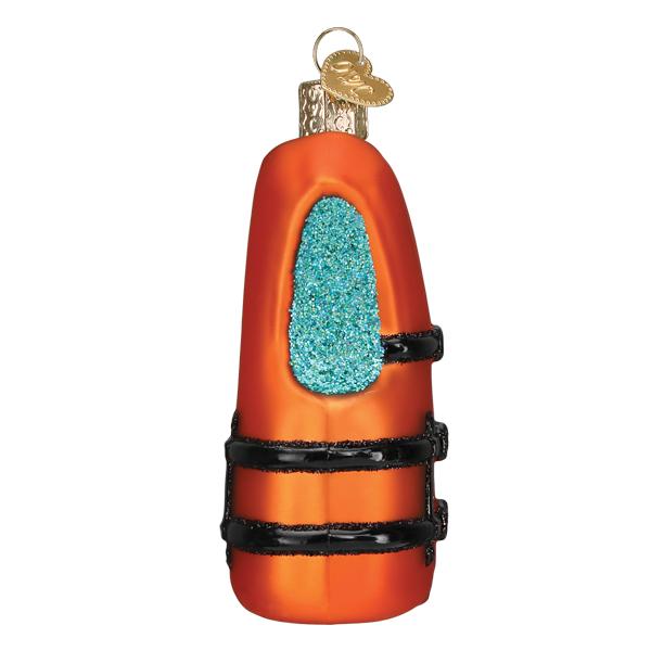Old World Christmas: Life Jacket Christmas Ornament