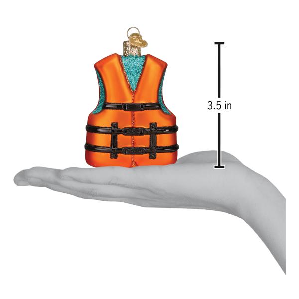 Old World Christmas: Life Jacket Christmas Ornament