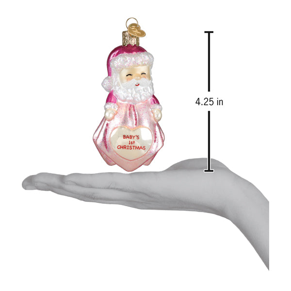 Baby Girls 1st Santa Lovey Ornament