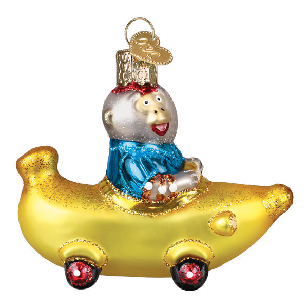 Old World Christmas: Bananas Gorillas Bananamobile Christmas Ornament