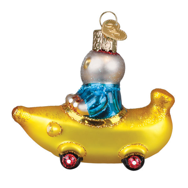 Old World Christmas: Bananas Gorillas Bananamobile Christmas Ornament