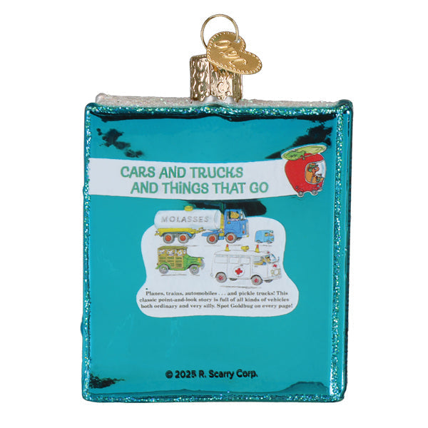 Old World Christmas: Cars & Trucks & Things That Go Book Christmas Ornament