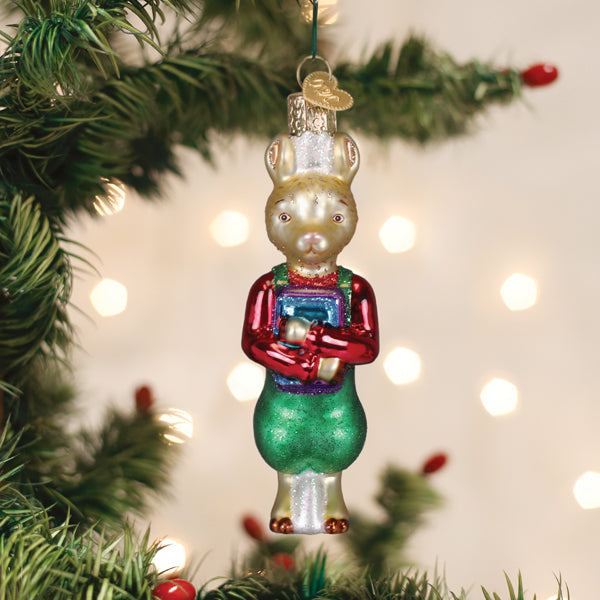 Old World Christmas: Llama Llama Holding Books Christmas Ornament