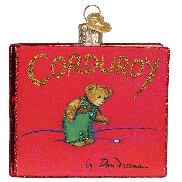 Old World Christmas: Corduroy Book Christmas Ornament