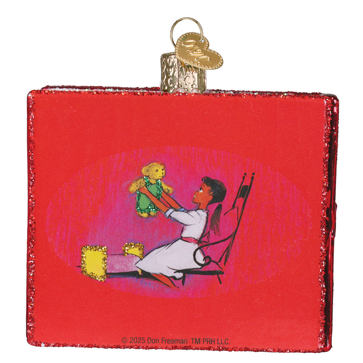 Old World Christmas: Corduroy Book Christmas Ornament