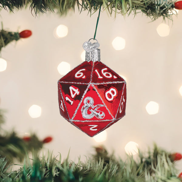 Old World Christmas: Dungeons & Dragons D20 Dice Christmas Ornament