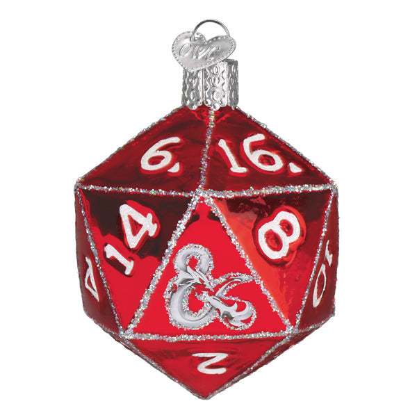 Old World Christmas: Dungeons & Dragons D20 Dice Christmas Ornament