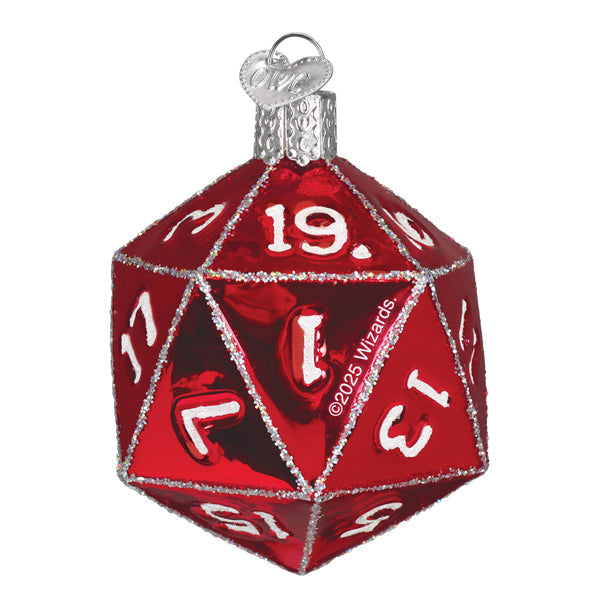 Old World Christmas: Dungeons & Dragons D20 Dice Christmas Ornament