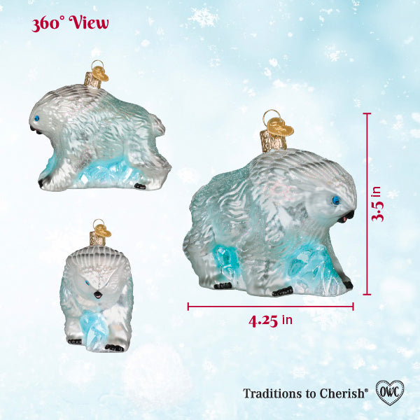 Old World Christmas: Dungeons & Dragons Snowy Owlbear Christmas Ornament