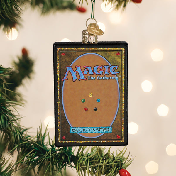 Old World Christmas: Magic: The Gathering Card Back Christmas Ornament