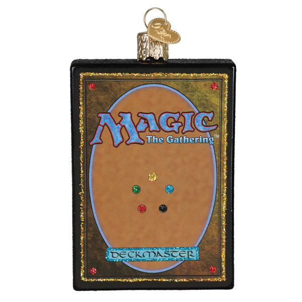 Old World Christmas: Magic: The Gathering Card Back Christmas Ornament