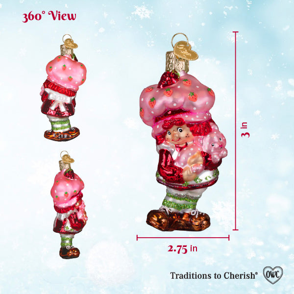Old World Christmas: Strawberry Shortcake & Custard Christmas Ornament