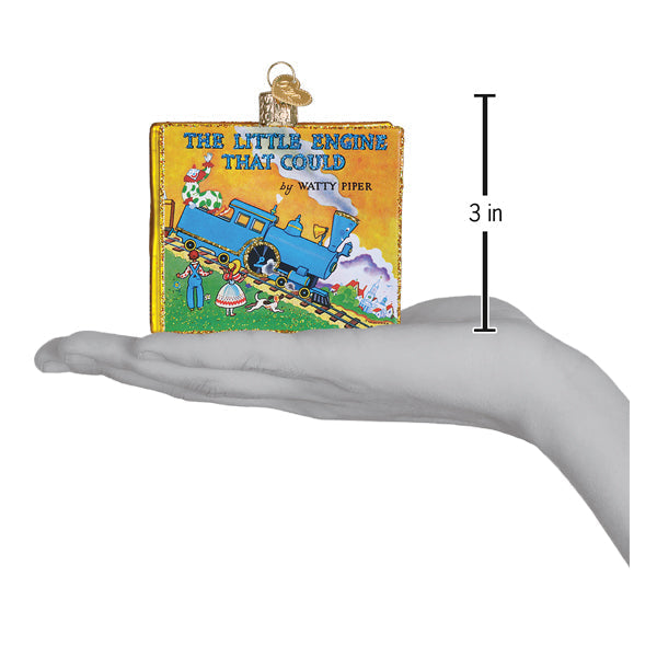Old World Christmas: The Little Engine That Could Book Christmas Ornament