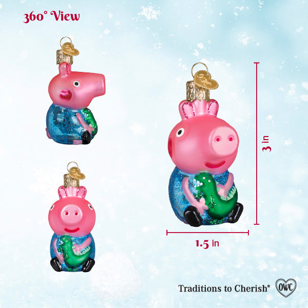 Old World Christmas: George Pig Christmas Ornament