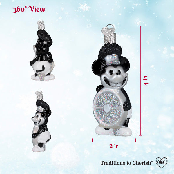 Old World Christmas: Steamboat Willie Skipper Christmas Ornament