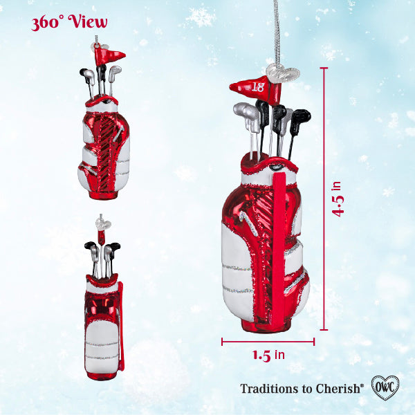 Old World Christmas: Fairway Charm Christmas Ornament