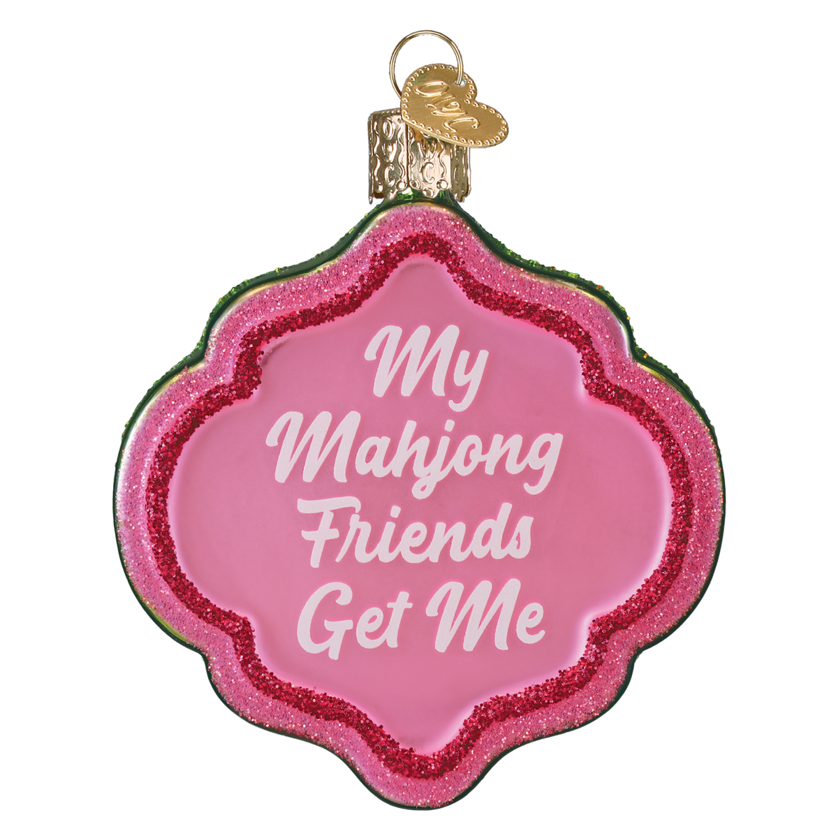 Old World Christmas: My Mahjong Friends Christmas Ornament