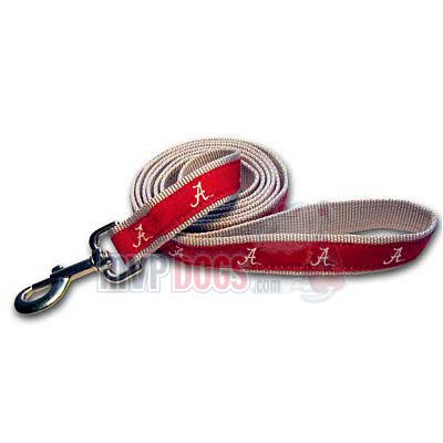 NCAA Alabama Crimson Tide Woven Ribbon Dog Leash by SportyK9