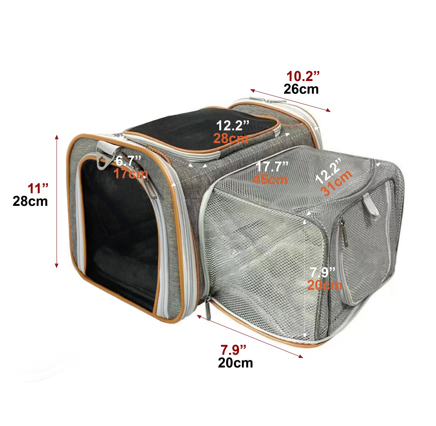 Mr. Peanuts Platinum Series Expandable Pet Carrier