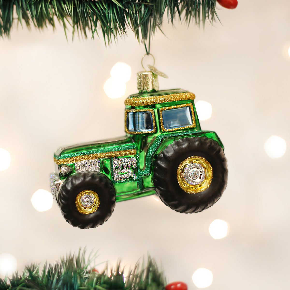 Old World Christmas: Tractor Christmas Ornament