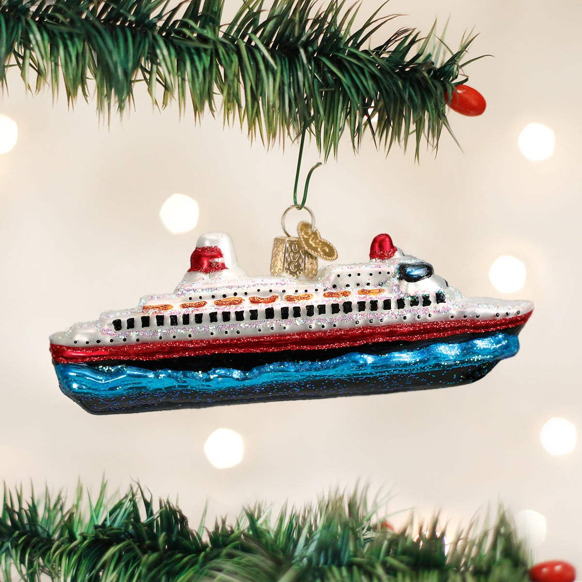 Old World Christmas: Cruise Ship Christmas Ornament