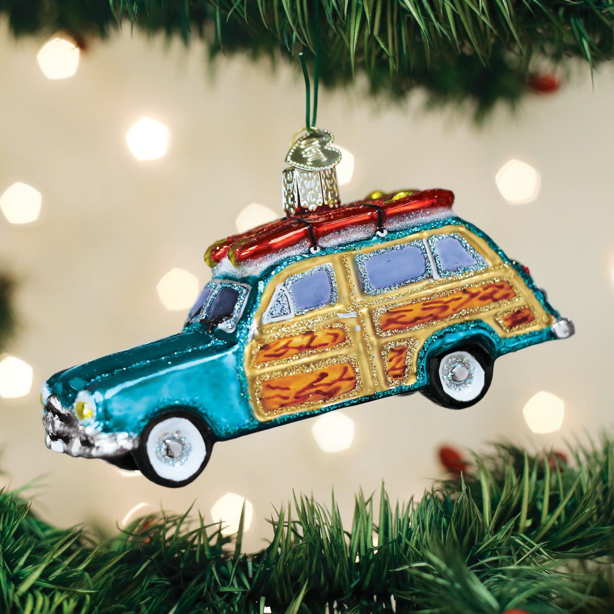 Surfs Up Wagon Ornament