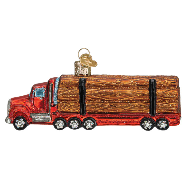 Old World Christmas: Logging Truck Christmas Ornament