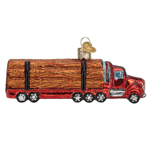 Old World Christmas: Logging Truck Christmas Ornament