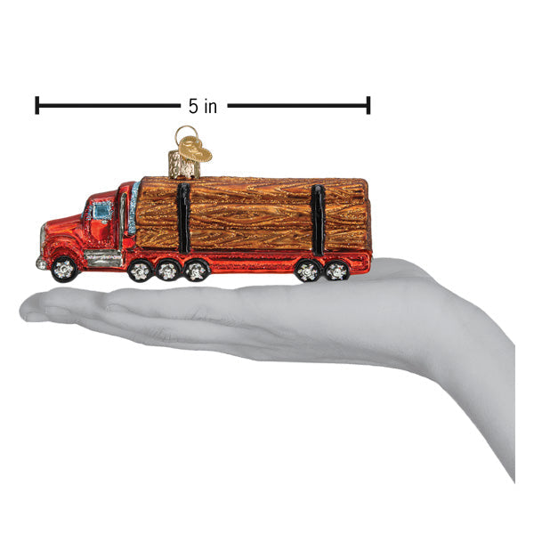 Old World Christmas: Logging Truck Christmas Ornament