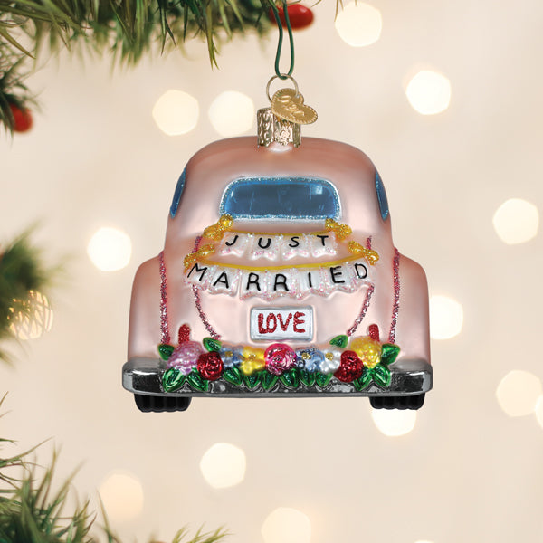 Old World Christmas: Just Married Magic Christmas Ornament