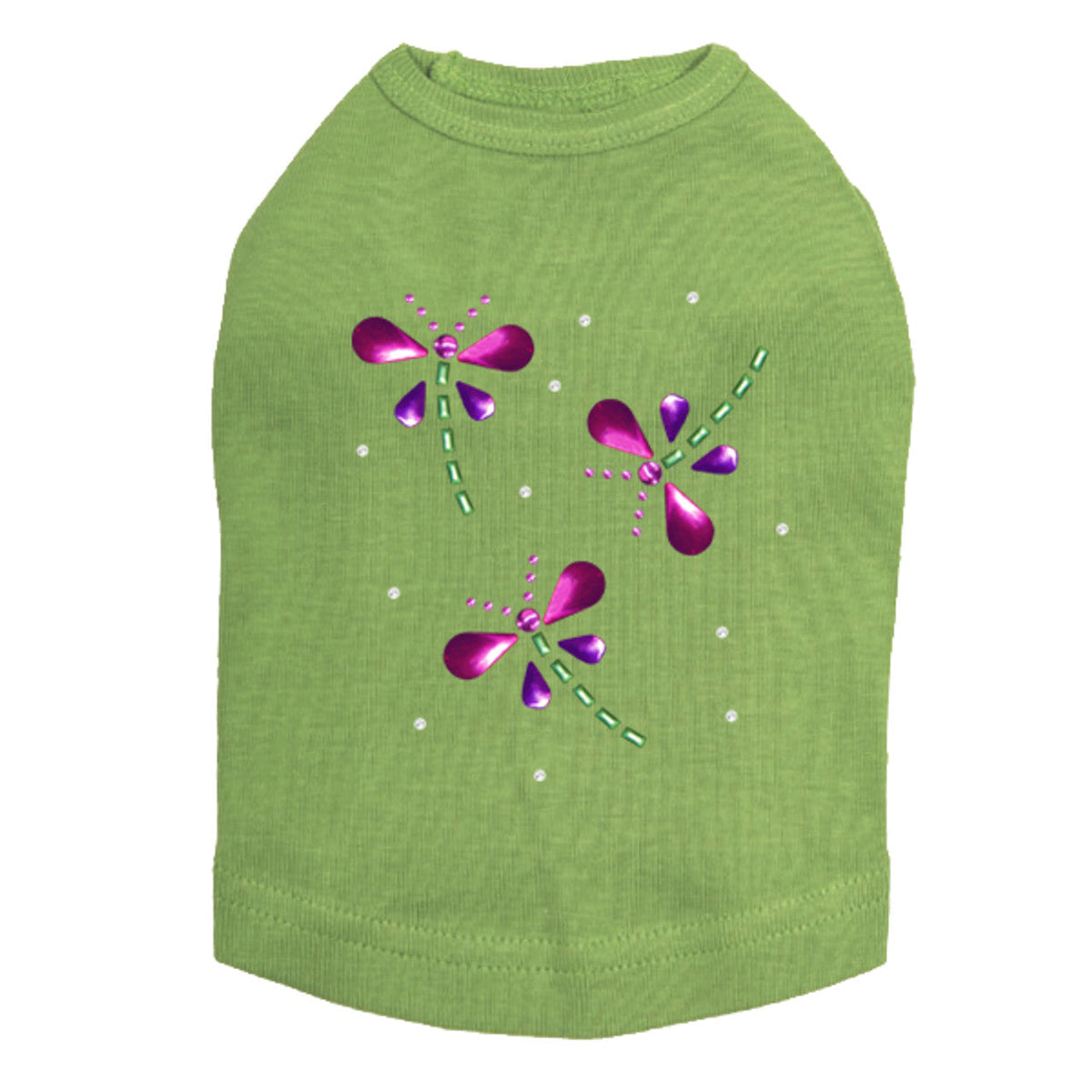 Pink & Purple Nailhead Dragonflies - Dog Tank