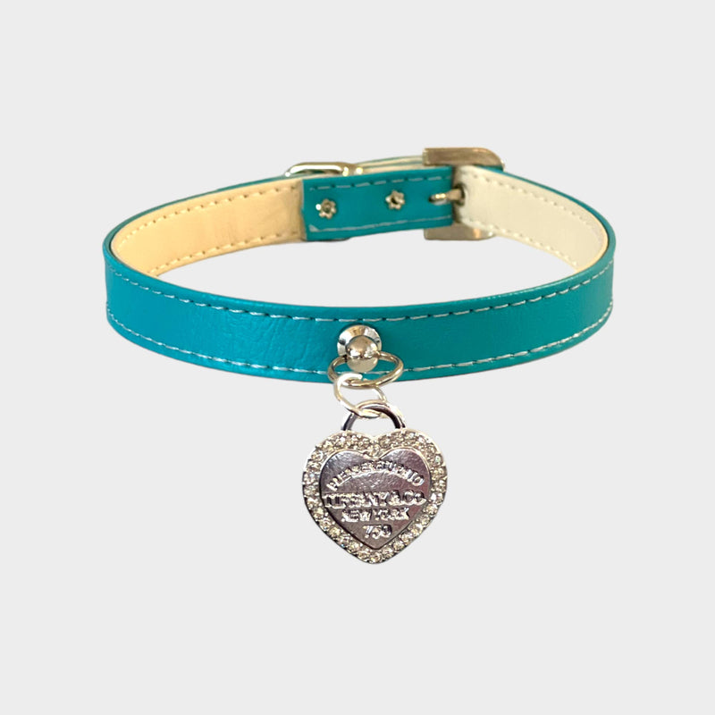 Rhinestone Heart Sniffany Dog Collar - HT Animal Supply