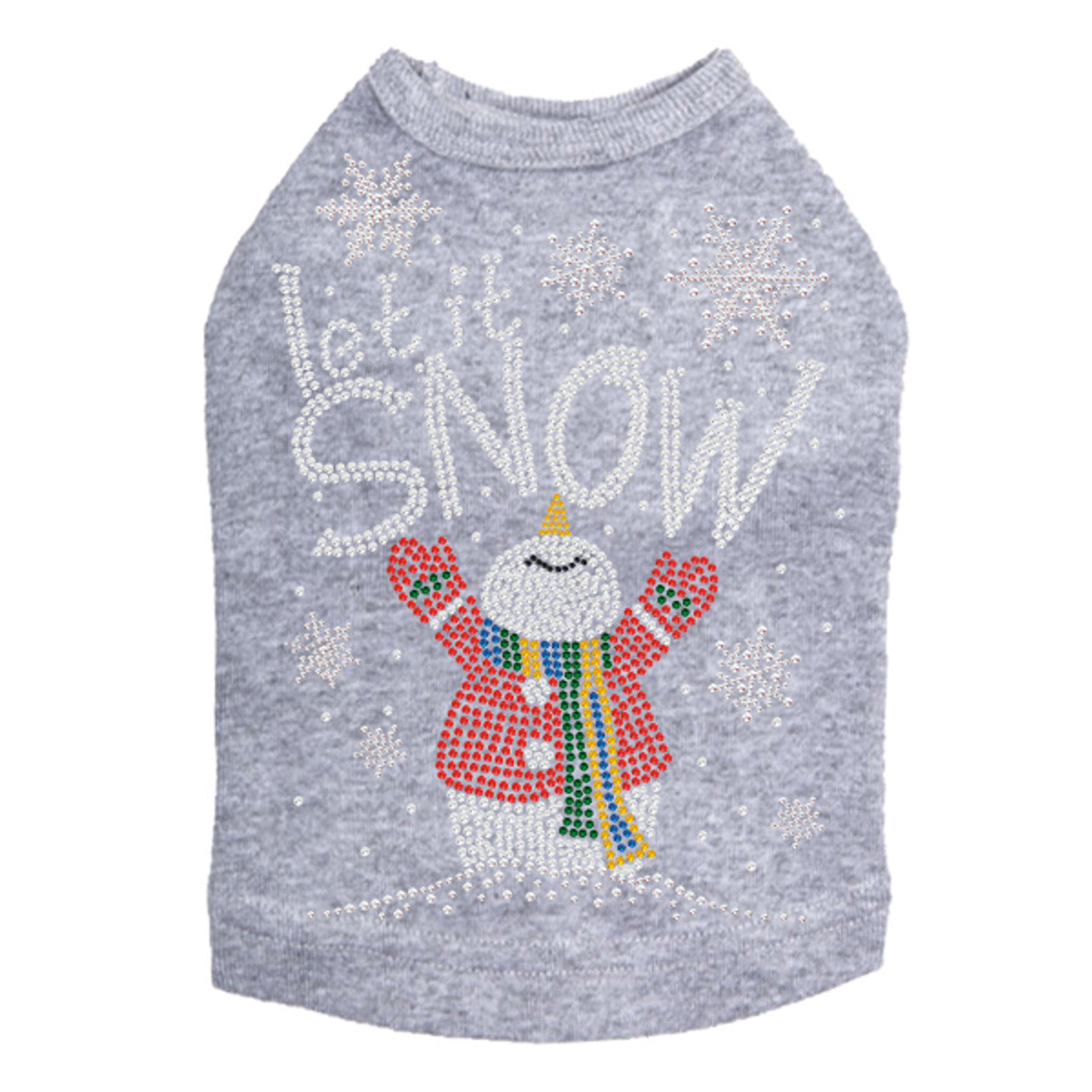 Let it Snow Snowman - Dog Tank