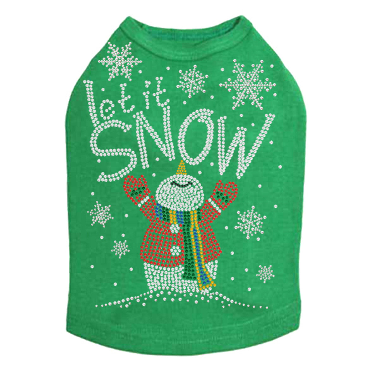 Let it Snow Snowman - Dog Tank