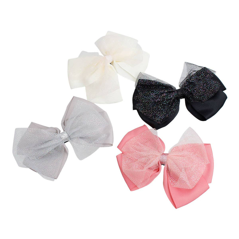 Bark 5th Ave., LLC Give Me Glam Glitter Hair Bows pet supplies