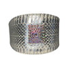 Glamorous Stunning Silver Snake With our Custom Swarovski Crystal Rivet
