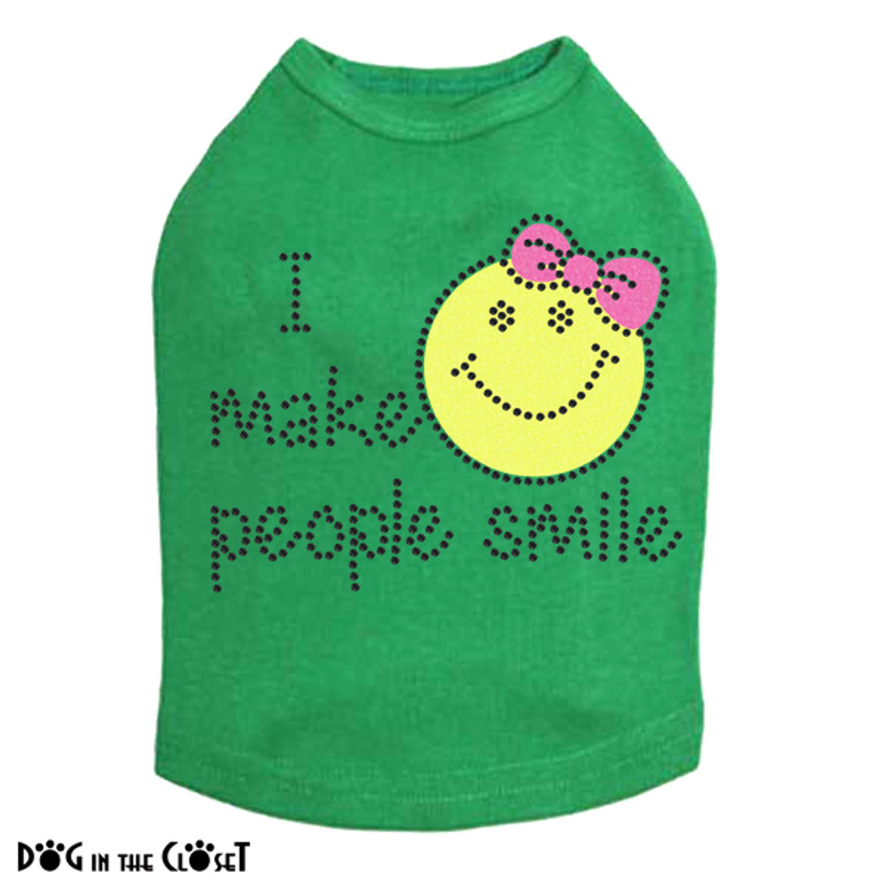 I Make People Smile (Girl) - Dog Tank