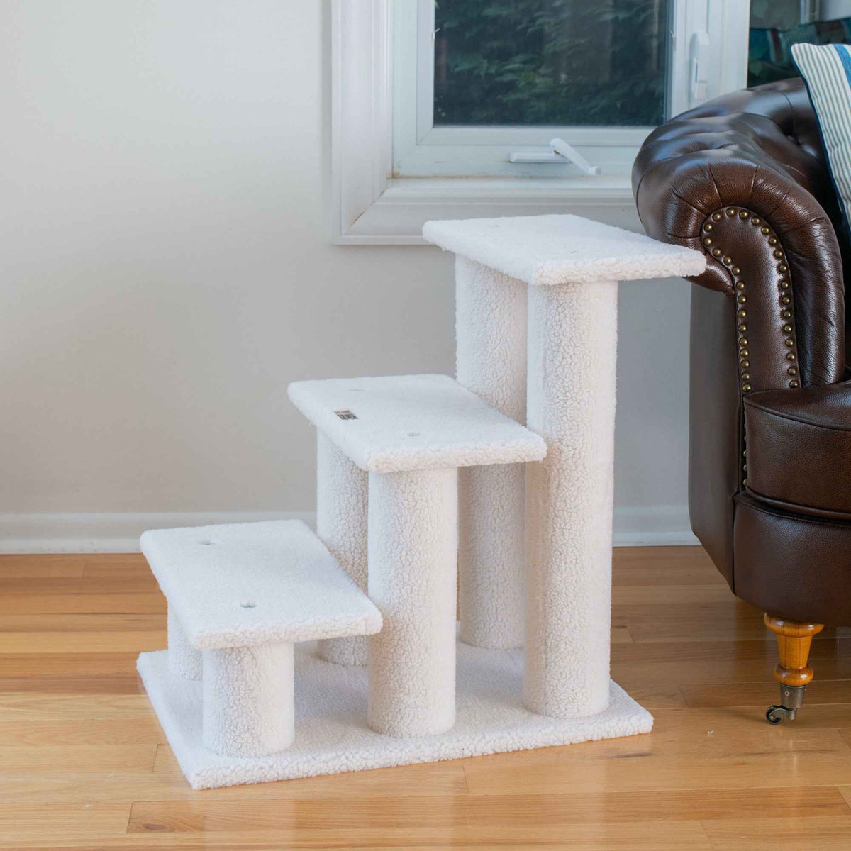 Armarkat 3 Step Cat Step Stairs Ramp  25" Height Dogs Climber And Kitten Steps B3001