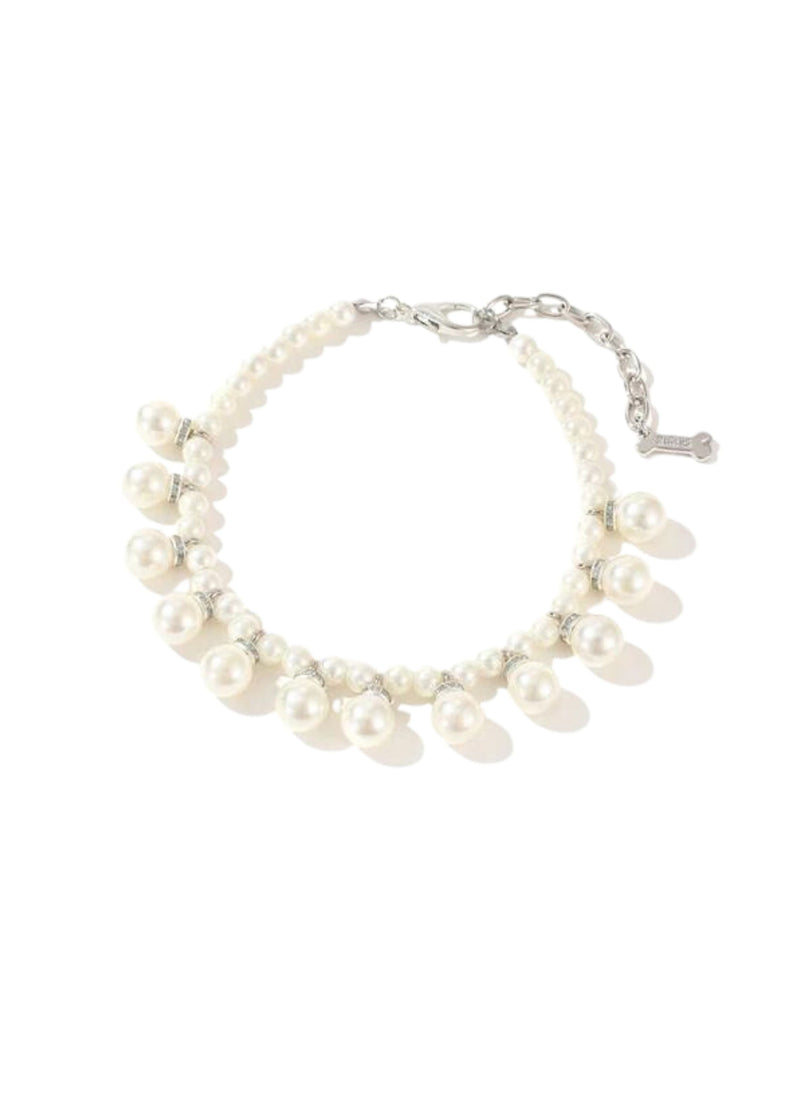 Drop Pearls Necklace, Ivory - HT Animal Supply