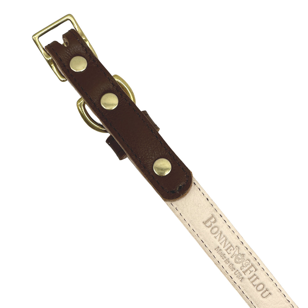 Bonne et Filou – Classic Leather Dog Collar