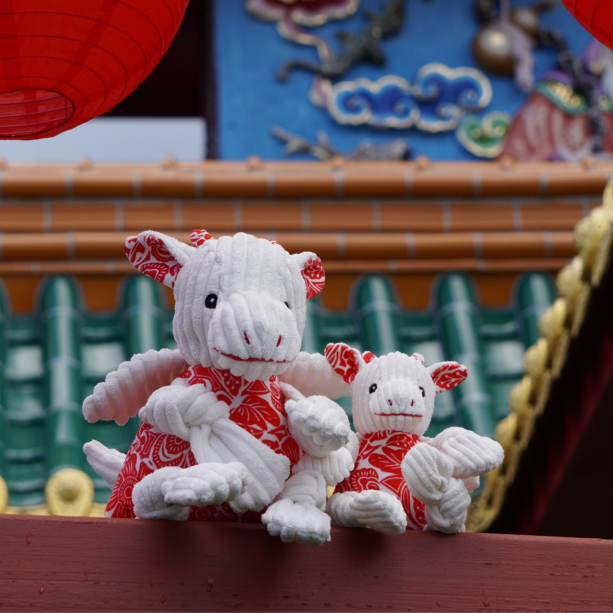 Lucky Dragon Knottie Plush Dog Toy