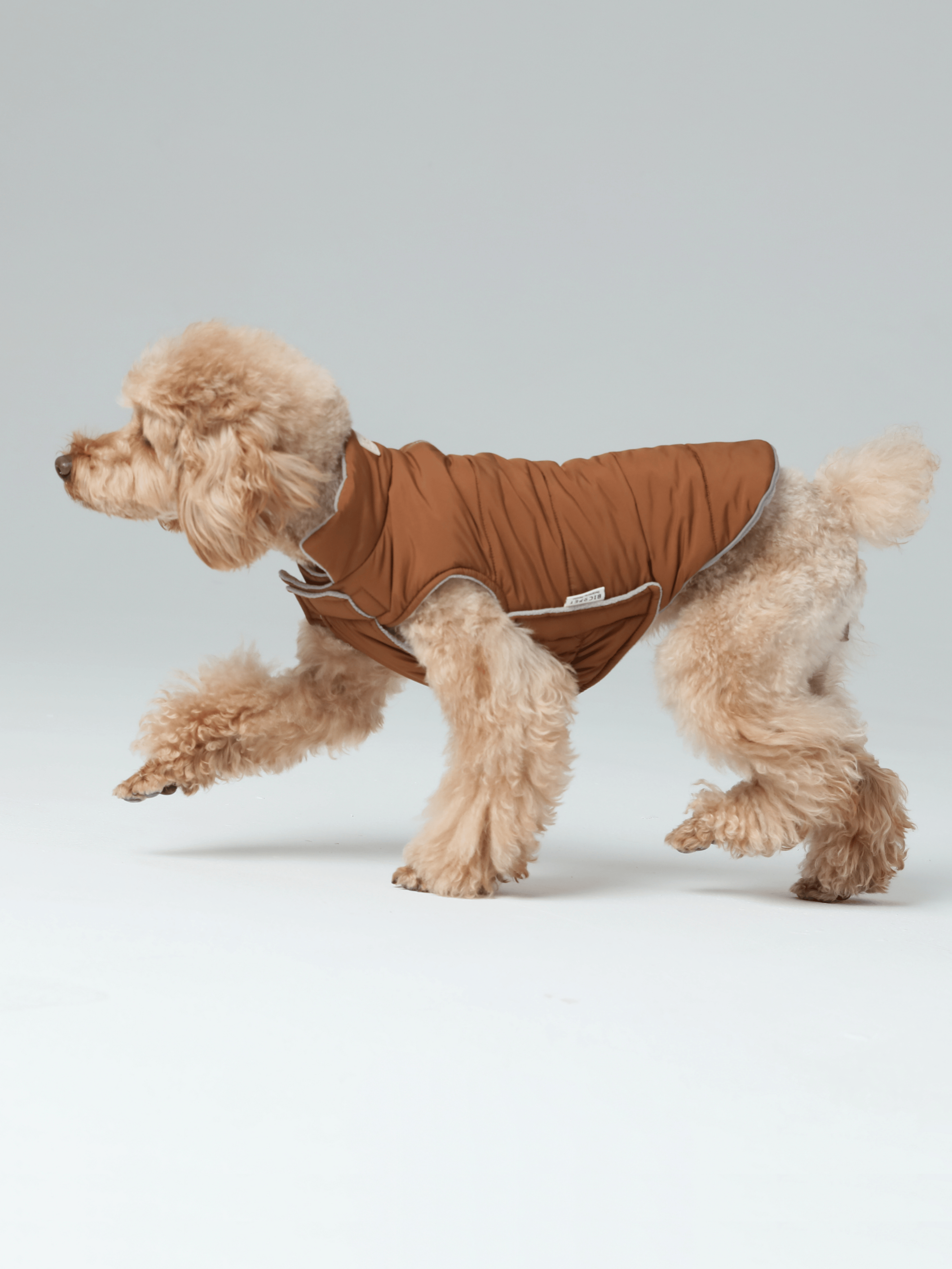 Reversible Dog Vest Jacket-Orange Grey
